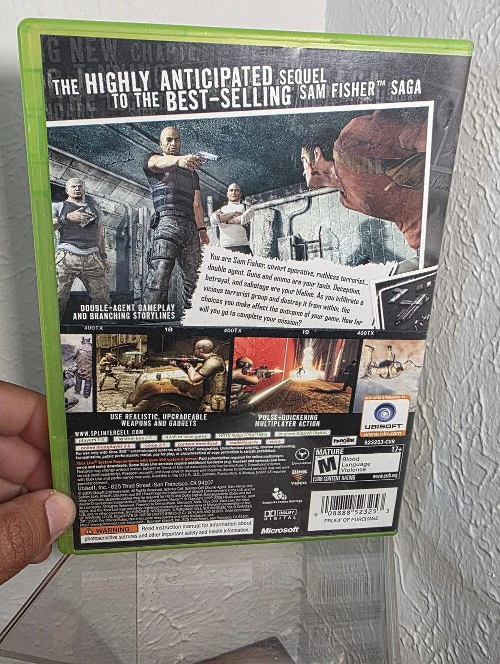 Tom Clancy's Splinter Cell: Double Agent (Microsoft Xbox 360, 2006)